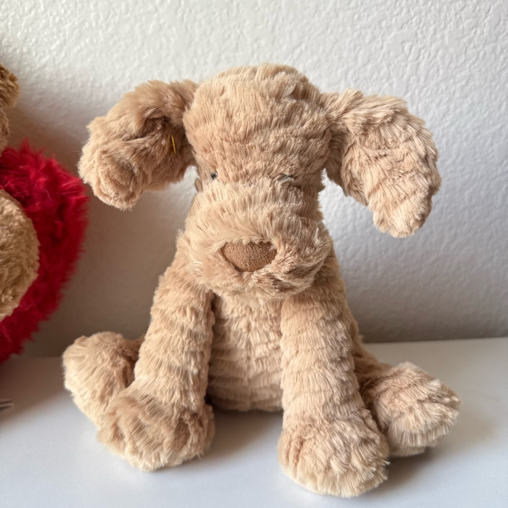 Jellycat Beige Plush Puppy Dog Toy